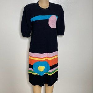 ROBERTA FASHION MULTICOLOR SWEATER DRESS SZ M
